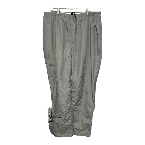 Stearns Ripstop Rain-Pants Men’s Grey Nylon Mesh Lined Waterproof Drawcord 2XL - Picture 2 of 10